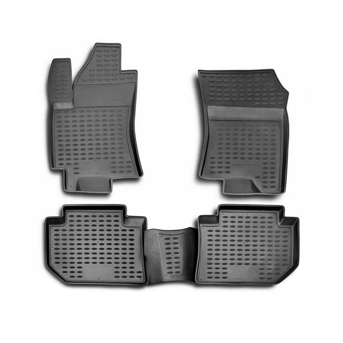 Subaru Tribeca Floor Mats - Omac - Rubber TPE - Black - '08-'14 Subaru Tribeca Floor Mats - Omac - Rubber TPE - Black - '08-'14
